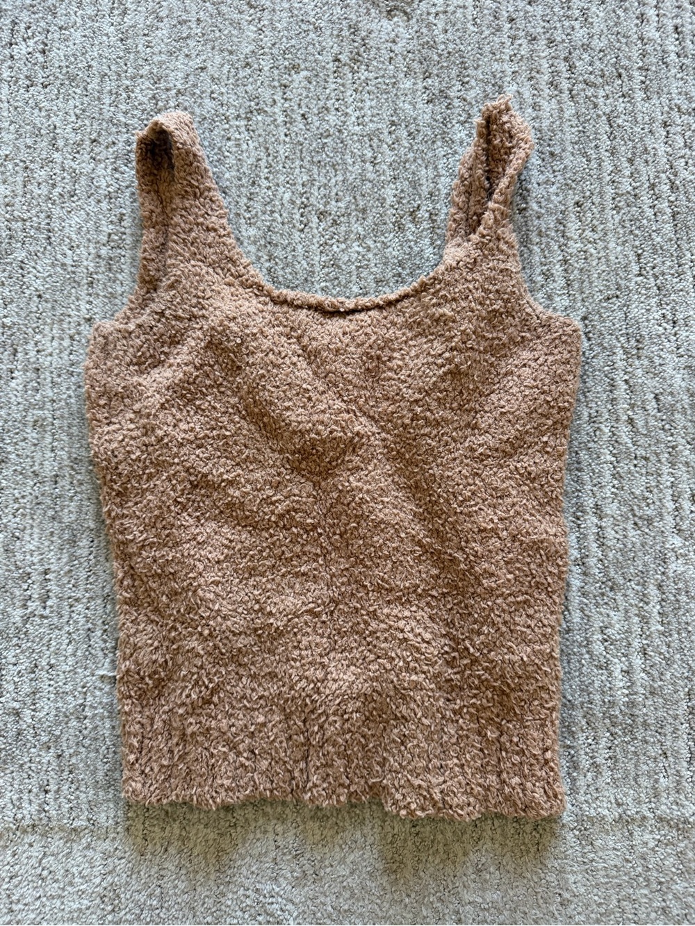 SKIMS - Cozy Camel color Knit Tank Top